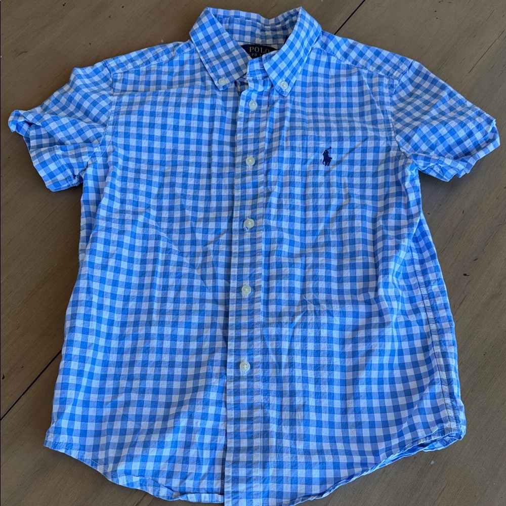 Polo by Ralph Lauren Light Blue Gingham Shirt